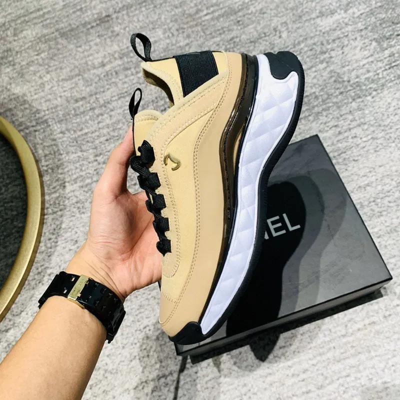 Nuevos zapatos para correr de cuero genuino a la moda, zapatos informales transpirables con cordones para mujer, zapatos de aume