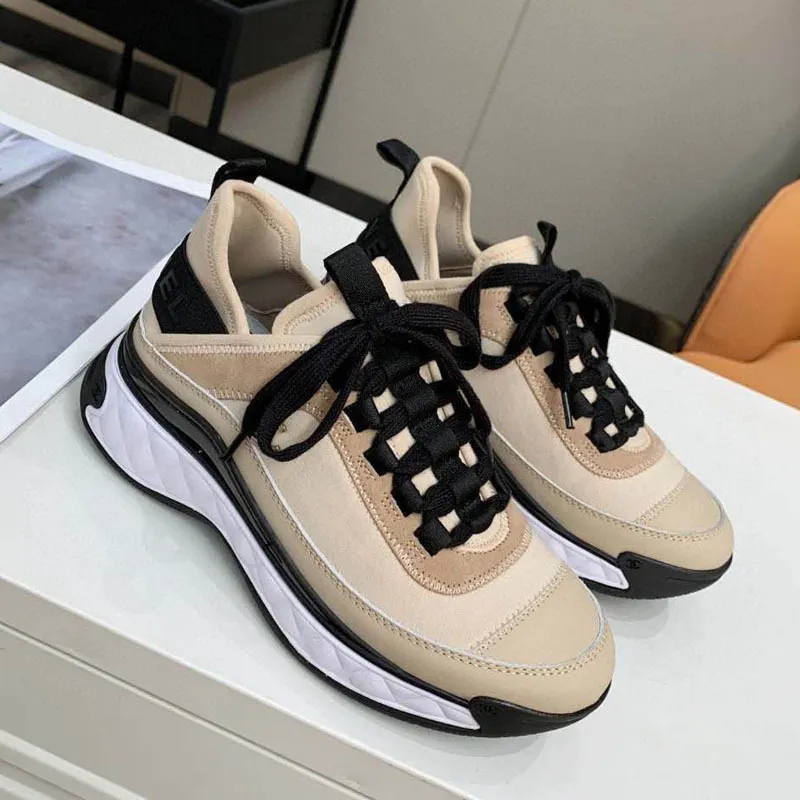 Nuevos zapatos para correr de cuero genuino a la moda, zapatos informales transpirables con cordones para mujer, zapatos de aume