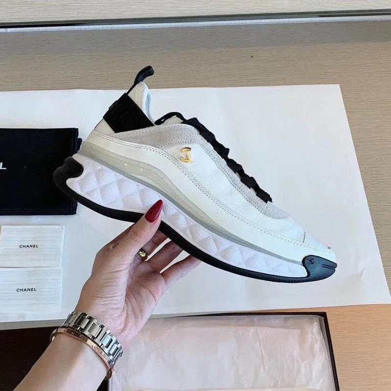 Nuevos zapatos para correr de cuero genuino a la moda, zapatos informales transpirables con cordones para mujer, zapatos de aume