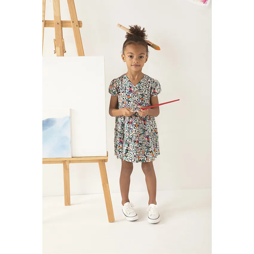 Orchestra Vestido manga corta print flores