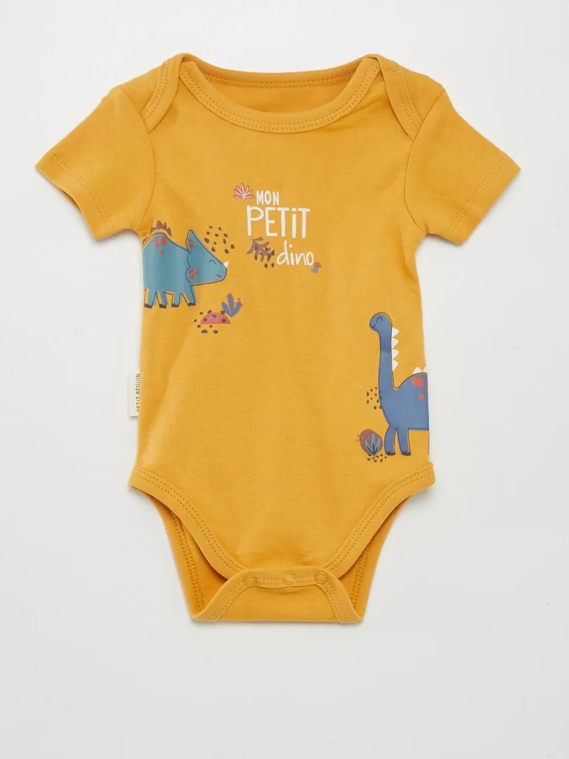 PACK DE 2 BODIES 'PETIT BEGUIN'  AMARILLO