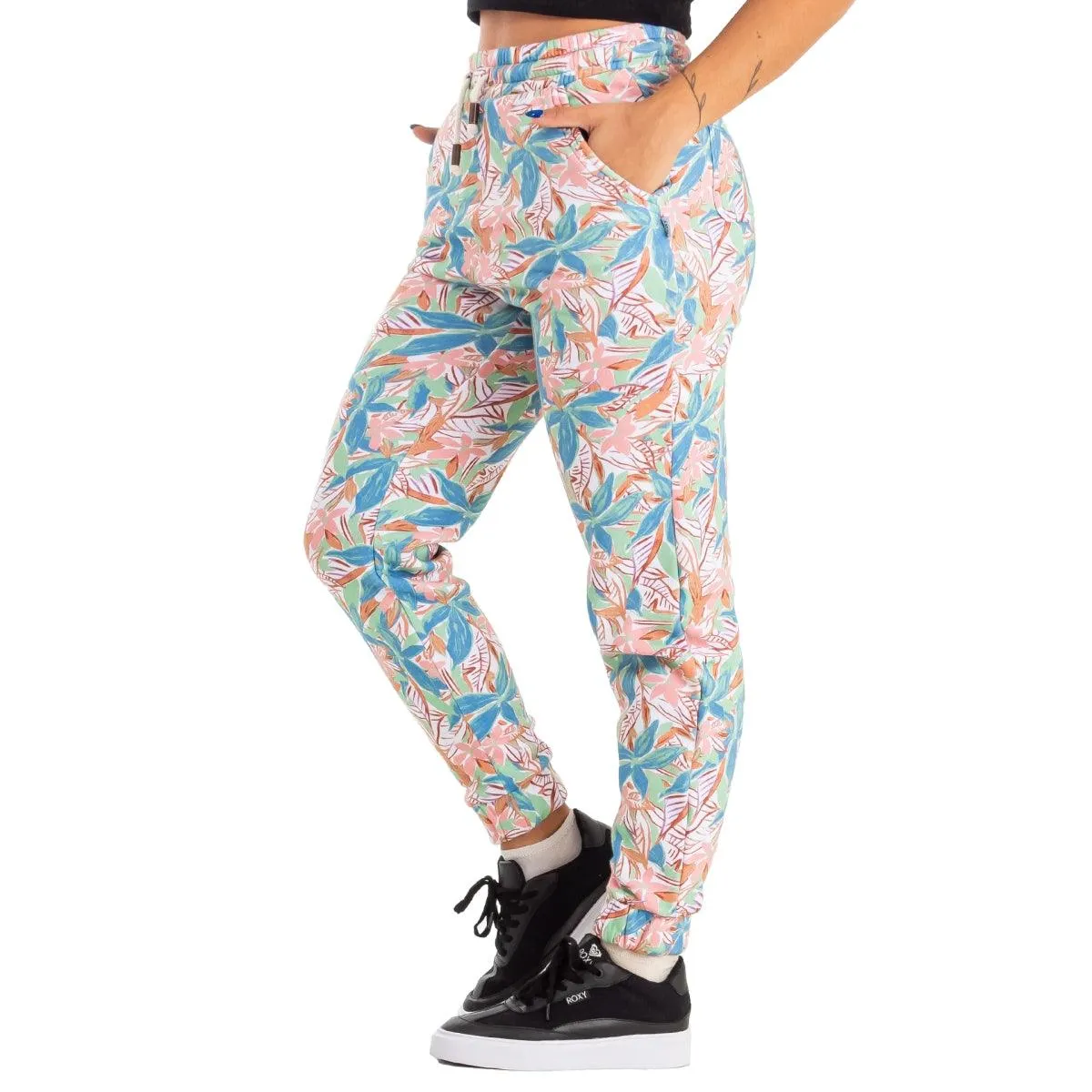Pantalon Buzo Roxy Off The Beach Les Fleurs Celeste