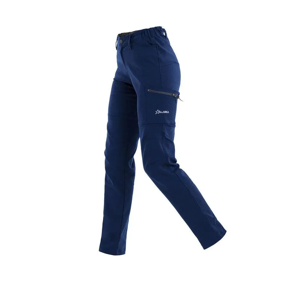 Pantalon Cargo Alaska Jungla Trekking Mujer Azul