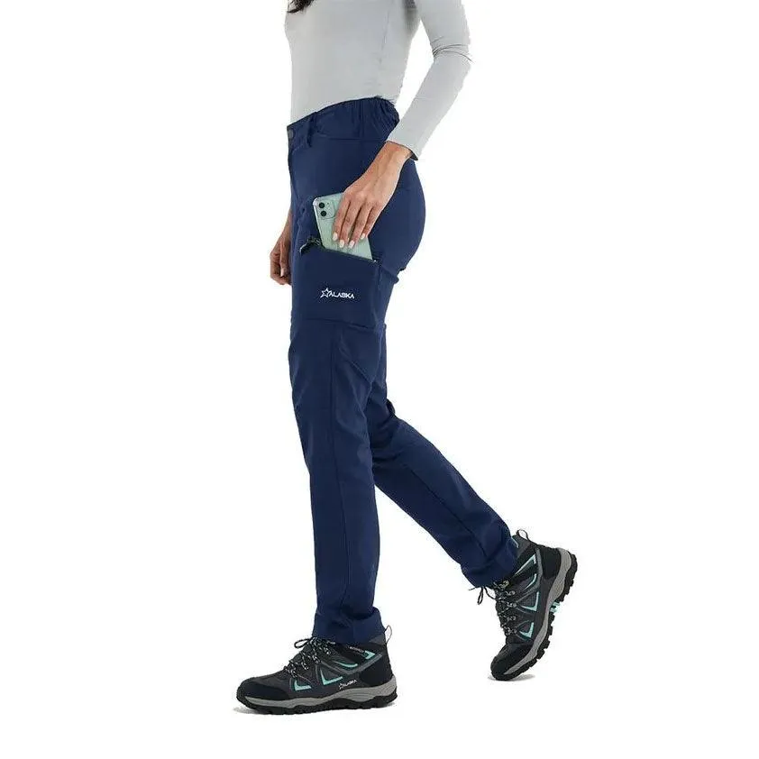 Pantalon Cargo Alaska Jungla Trekking Mujer Azul