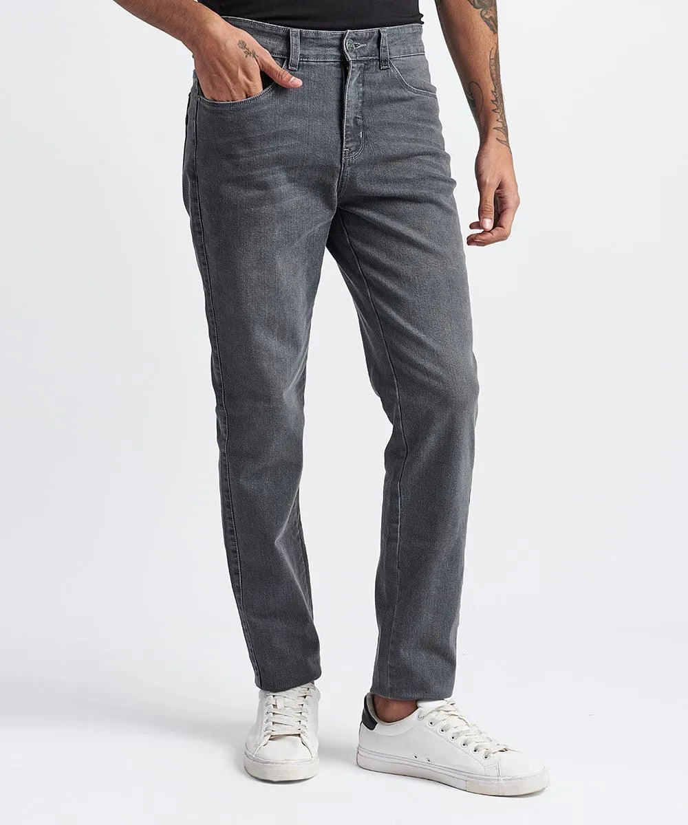 PANTALON DENIM SPANDEX SLIM FIT PLOMO PV24