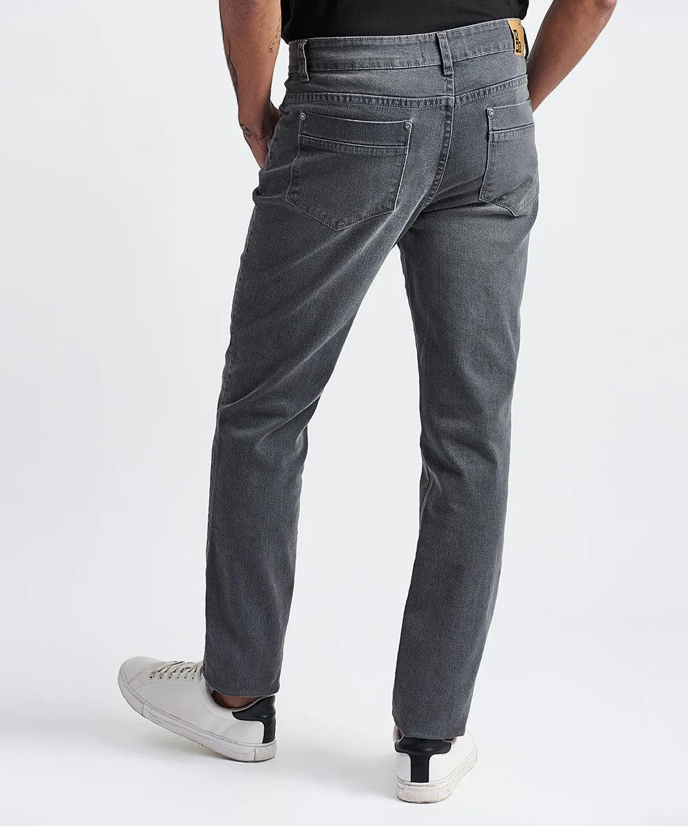 PANTALON DENIM SPANDEX SLIM FIT PLOMO PV24