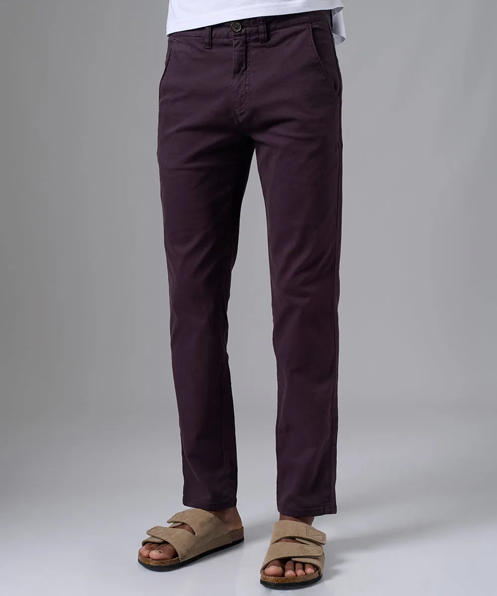 PANTALON DRILL FLAT FRONT SLIM FIT BORGOA PV25