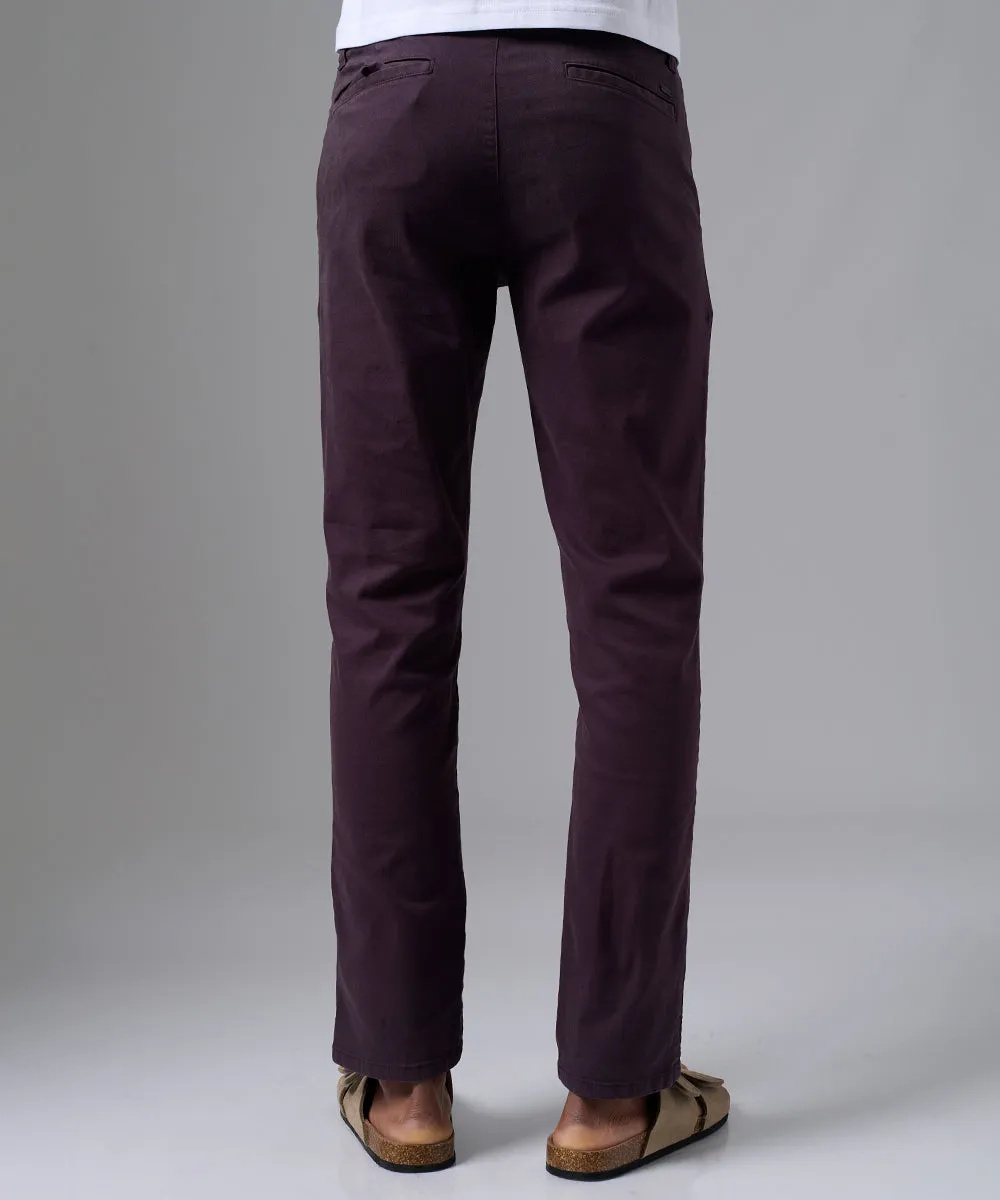 PANTALON DRILL FLAT FRONT SLIM FIT BORGOA PV25
