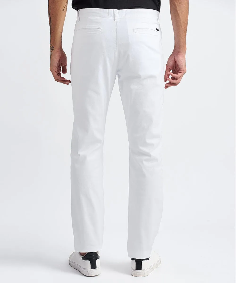 PANTALON FLAT FRONT SLIM FIT BLANCO PV24