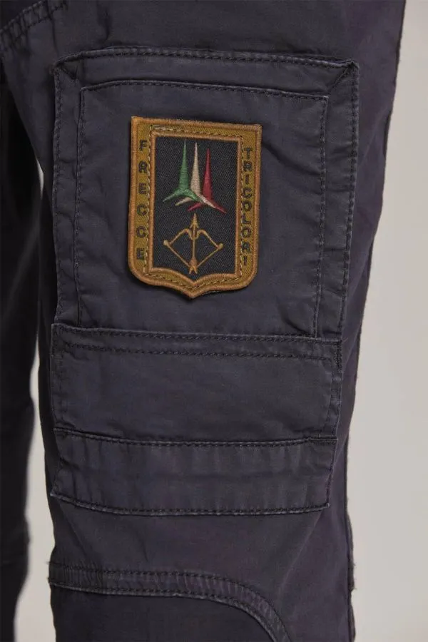 Pantalon Hombre Aeronautica Militare Pa1387Ct1493 08312 Blue Black