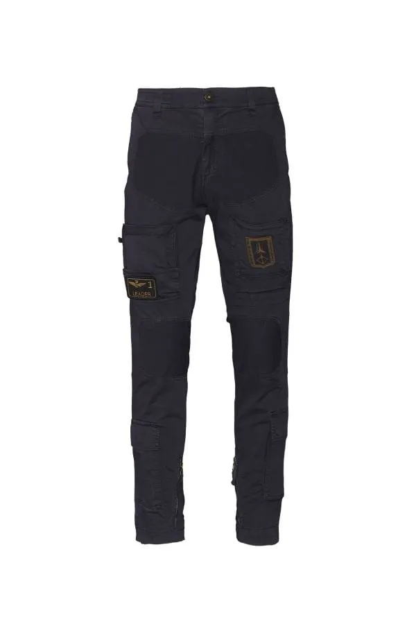 Pantalon Hombre Aeronautica Militare Pa1387Ct1493 08312 Blue Black