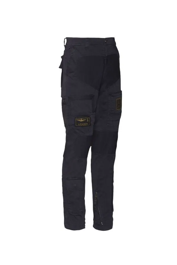 Pantalon Hombre Aeronautica Militare Pa1387Ct1493 08312 Blue Black