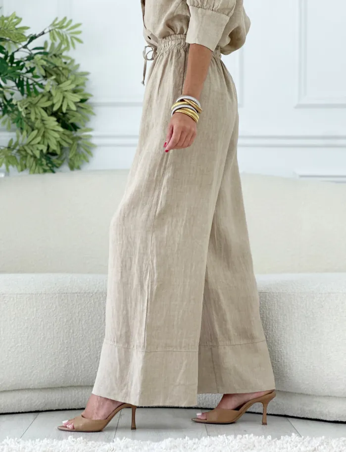 Pantalon linette camel
