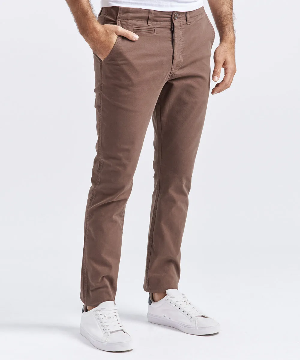 PANTALON MODA SLIM FIT MARRON PV24