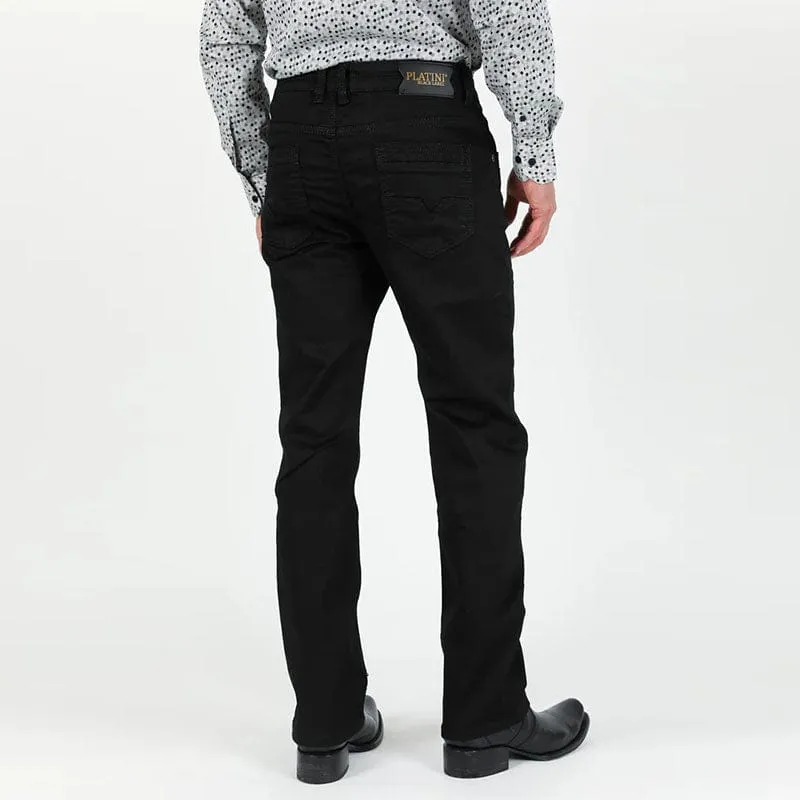 Pantalon Platini Black Relaxed Fit Stretch