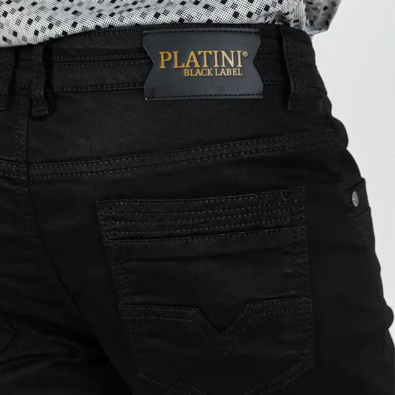 Pantalon Platini Black Relaxed Fit Stretch