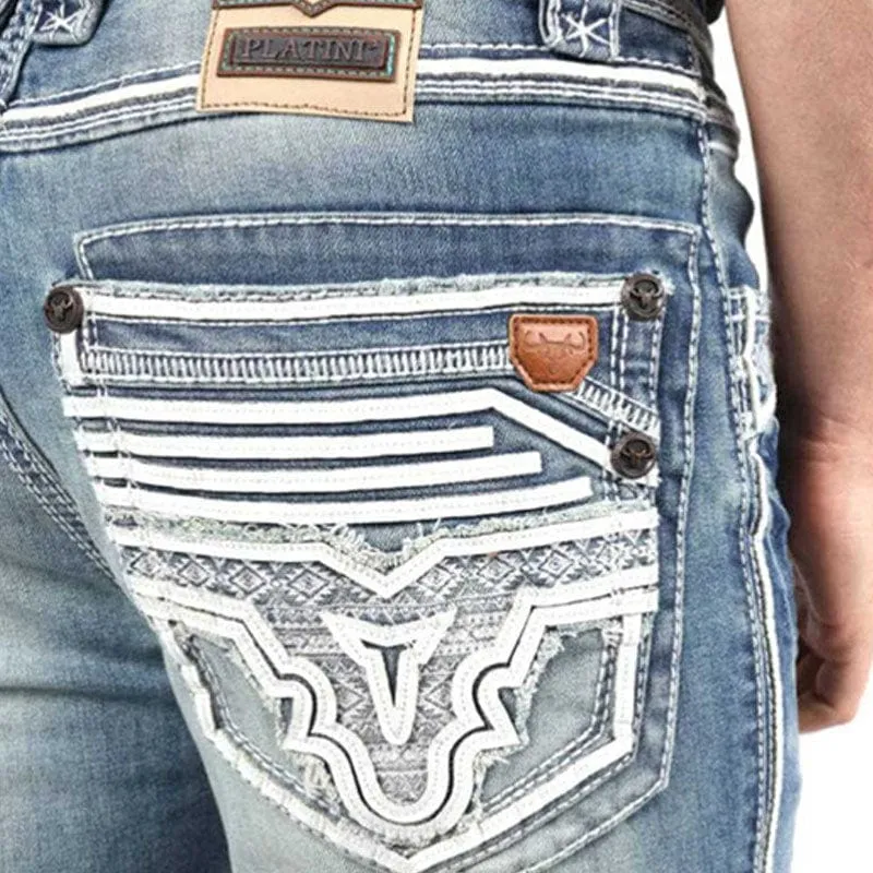 Pantalon Platini Slim Boot Cut Denim