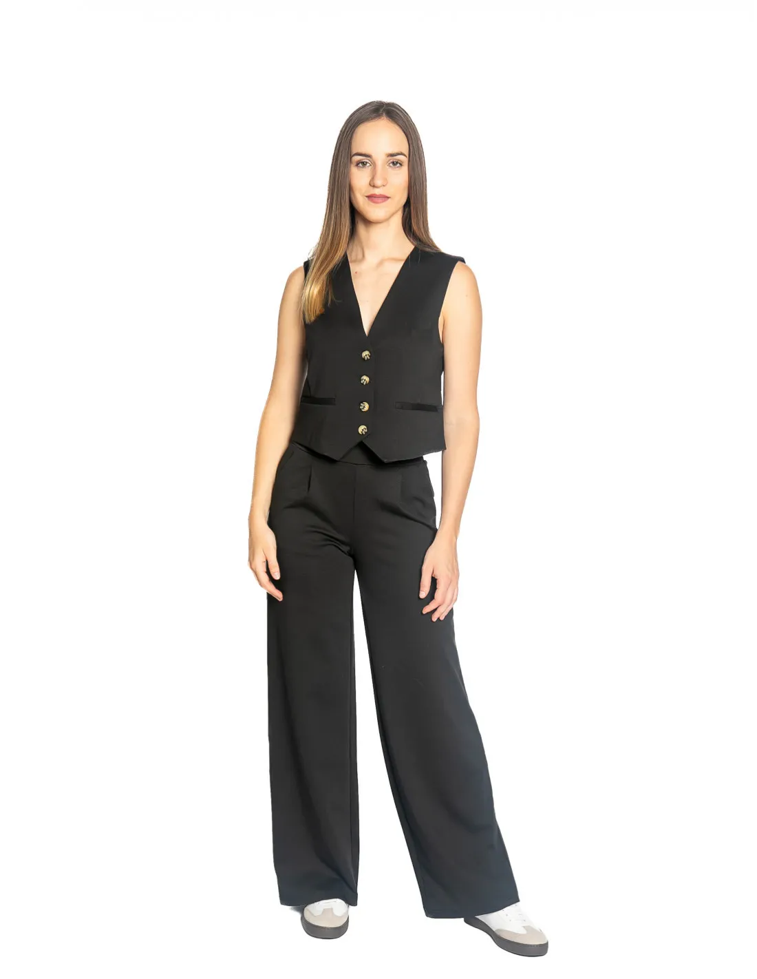 PANTALON RECTO NEGRO KATE ICHI