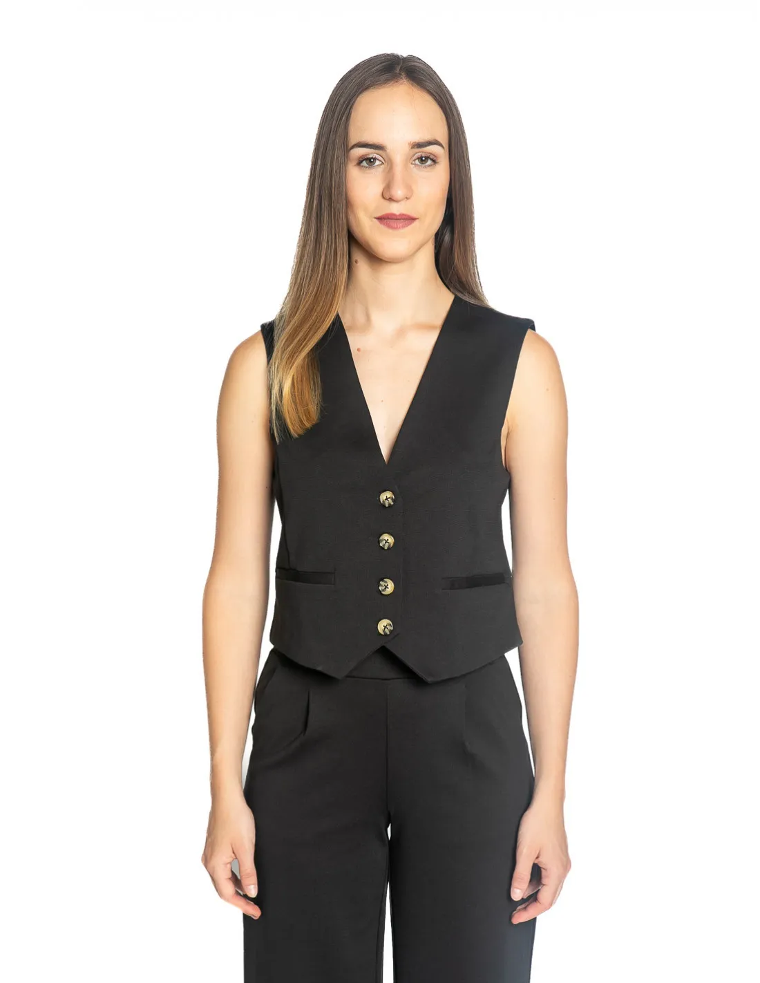 PANTALON RECTO NEGRO KATE ICHI