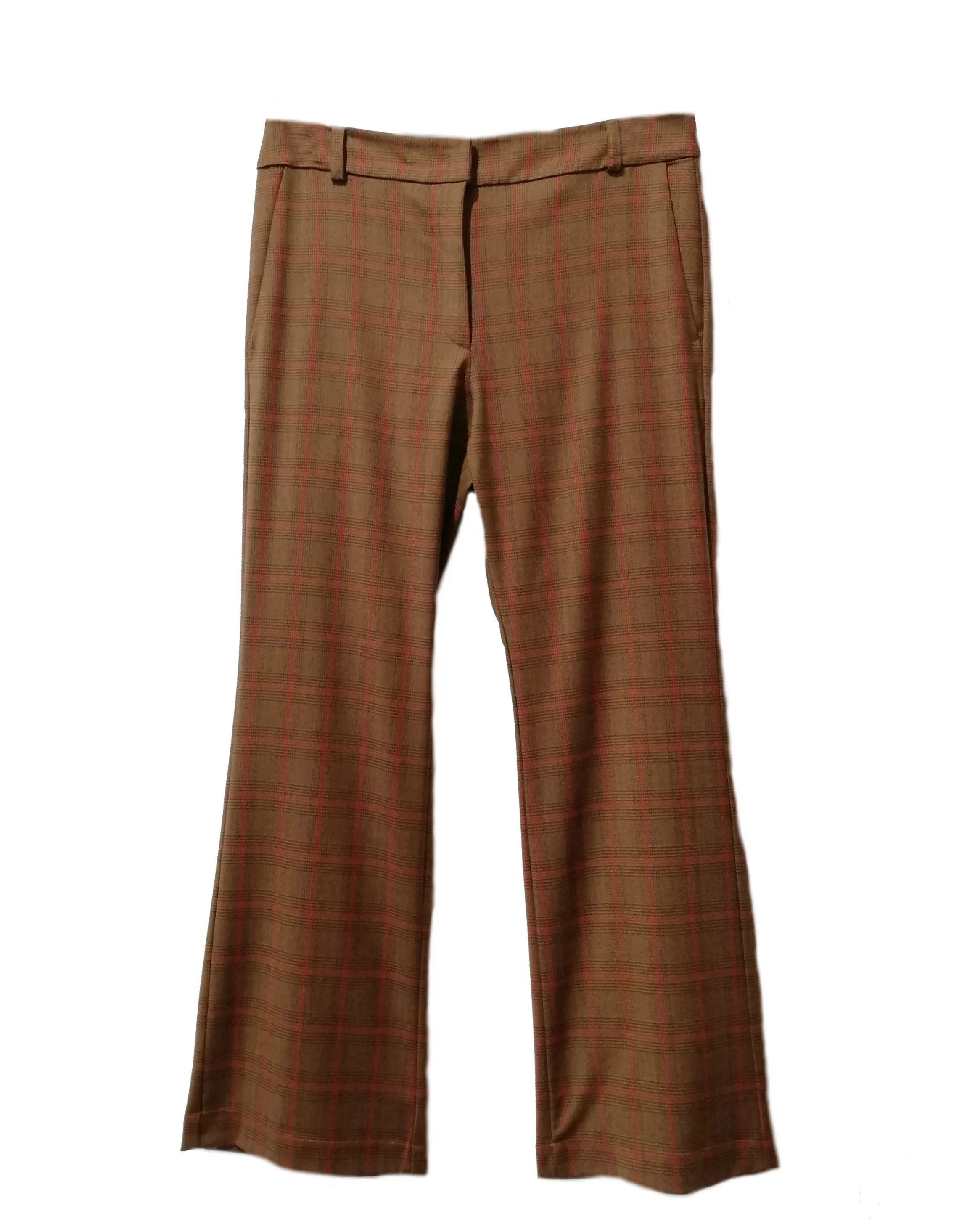 PANTALON RECTO PRINCIPE DE GALES TEJA