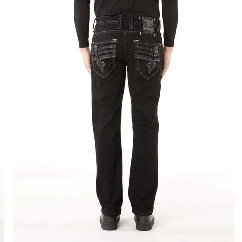 Pantalon Rock Revival Justinn J203 Straigth Black
