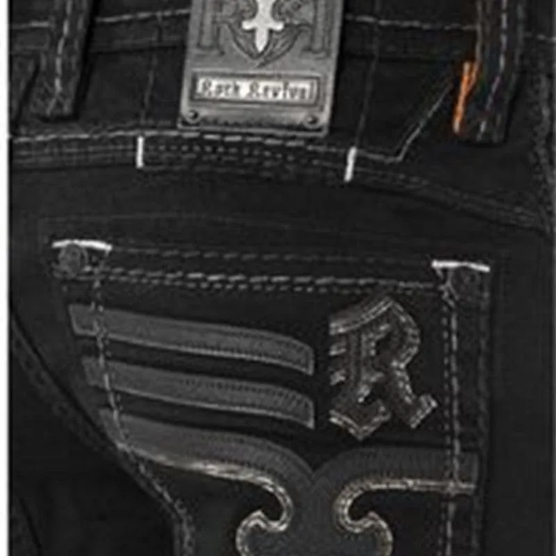 Pantalon Rock Revival Justinn J203 Straigth Black