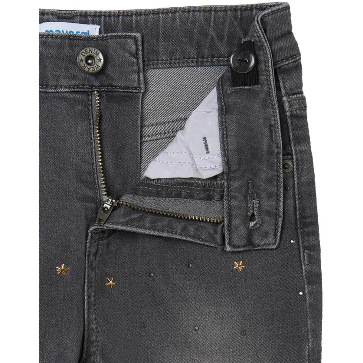 Pantalon tejano tiro alto