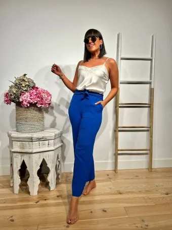Pantalón Básico SIROYA Azul Klein