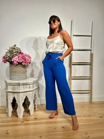 Pantalón Básico SIROYA Azul Klein