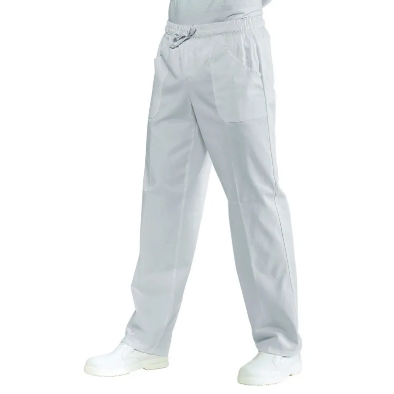 PANTALóN LABORAL DE MICROFIBRA BLANCO ISACCO  TALLA XXL