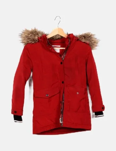 Pepe Jeans Parka burdeos