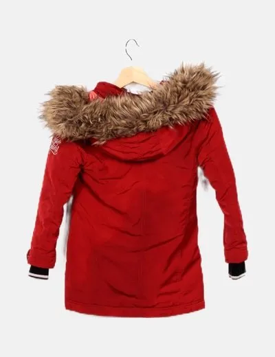 Pepe Jeans Parka burdeos