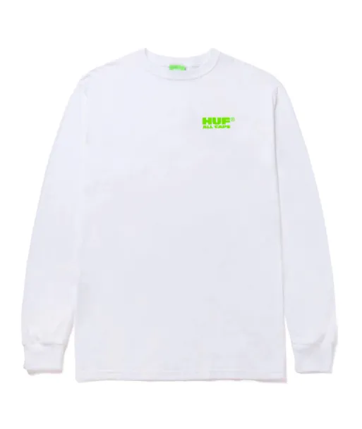 Polera HUF Manga Larga No Cap Blanca HO22