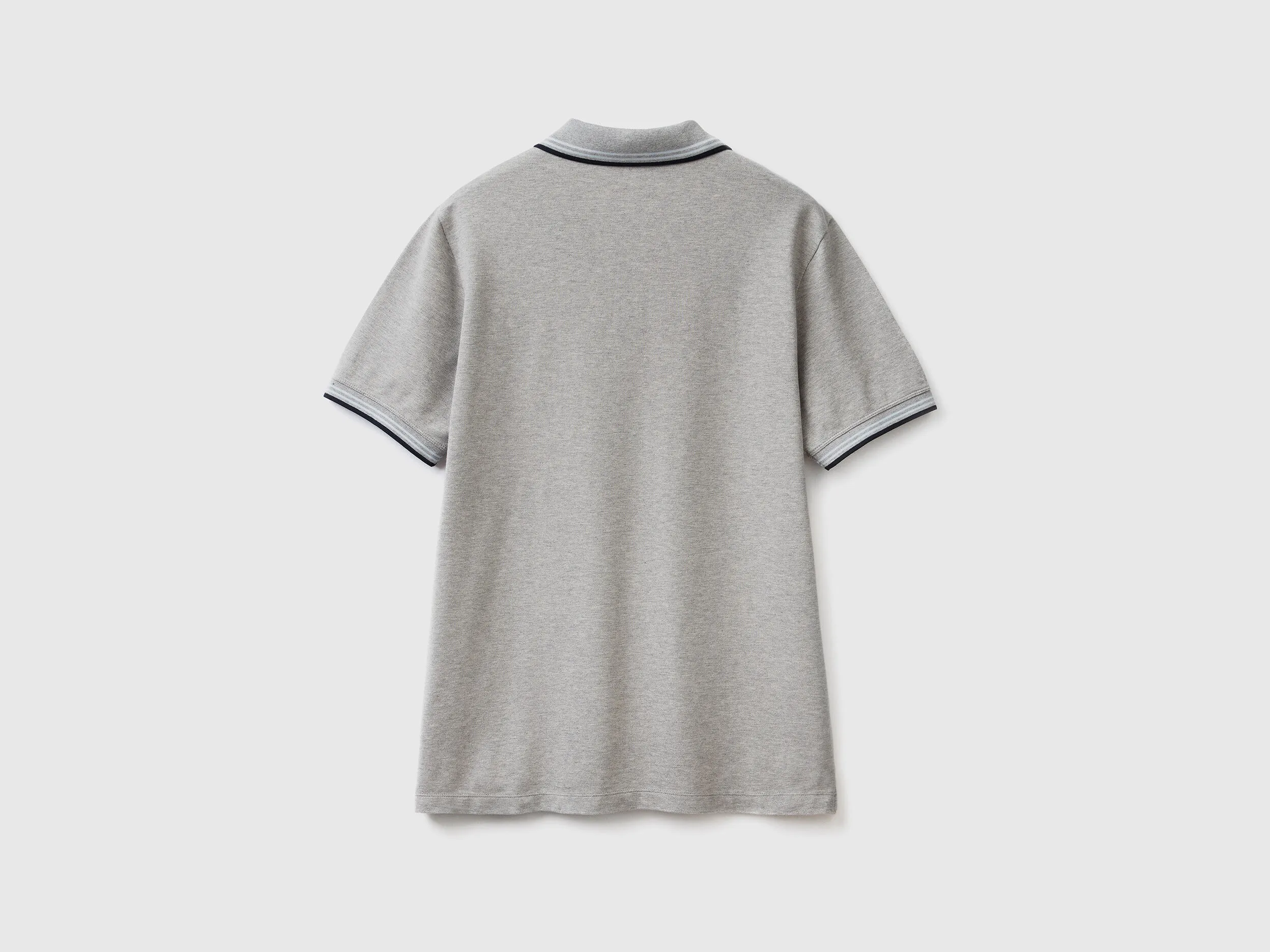 Polo de manga corta de algodón elástico