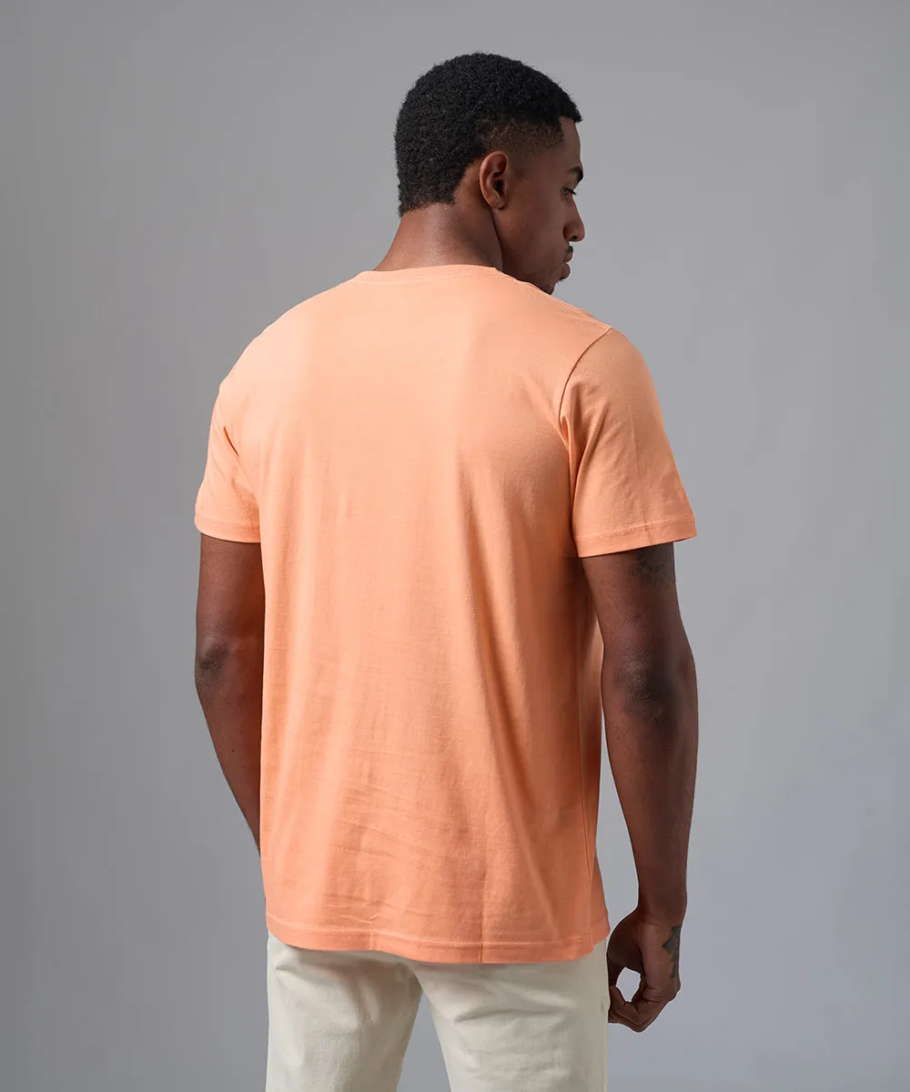 POLO MANGA CORTA CUELLO V BASICO NARANJA PV25