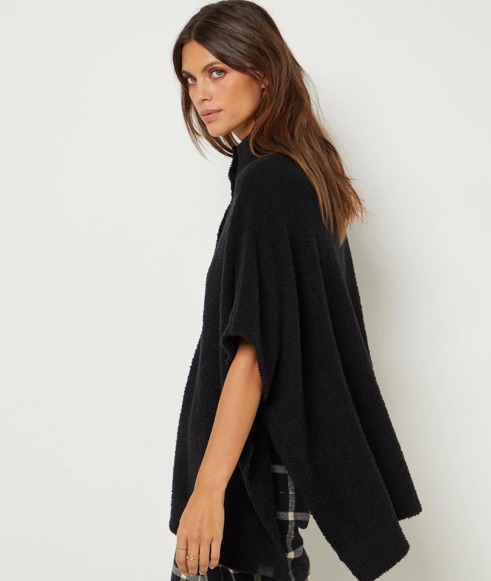 PONCHO POLAR MANGA CORTA DIJAN NOIR  ETAM