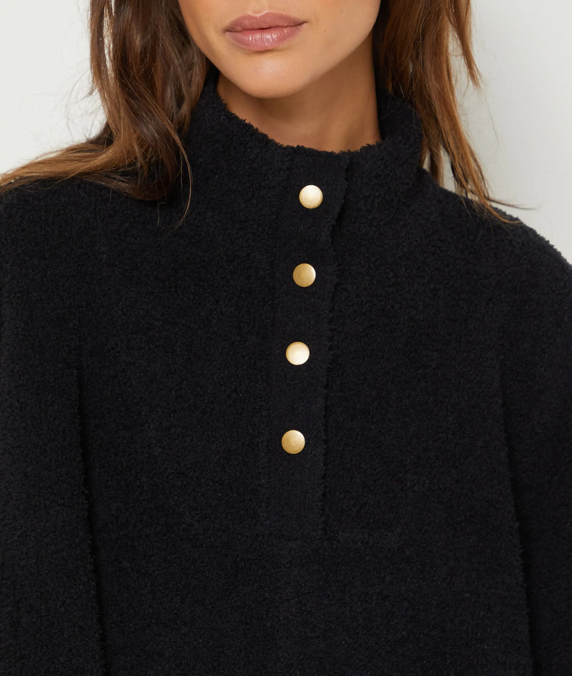 PONCHO POLAR MANGA CORTA DIJAN NOIR  ETAM