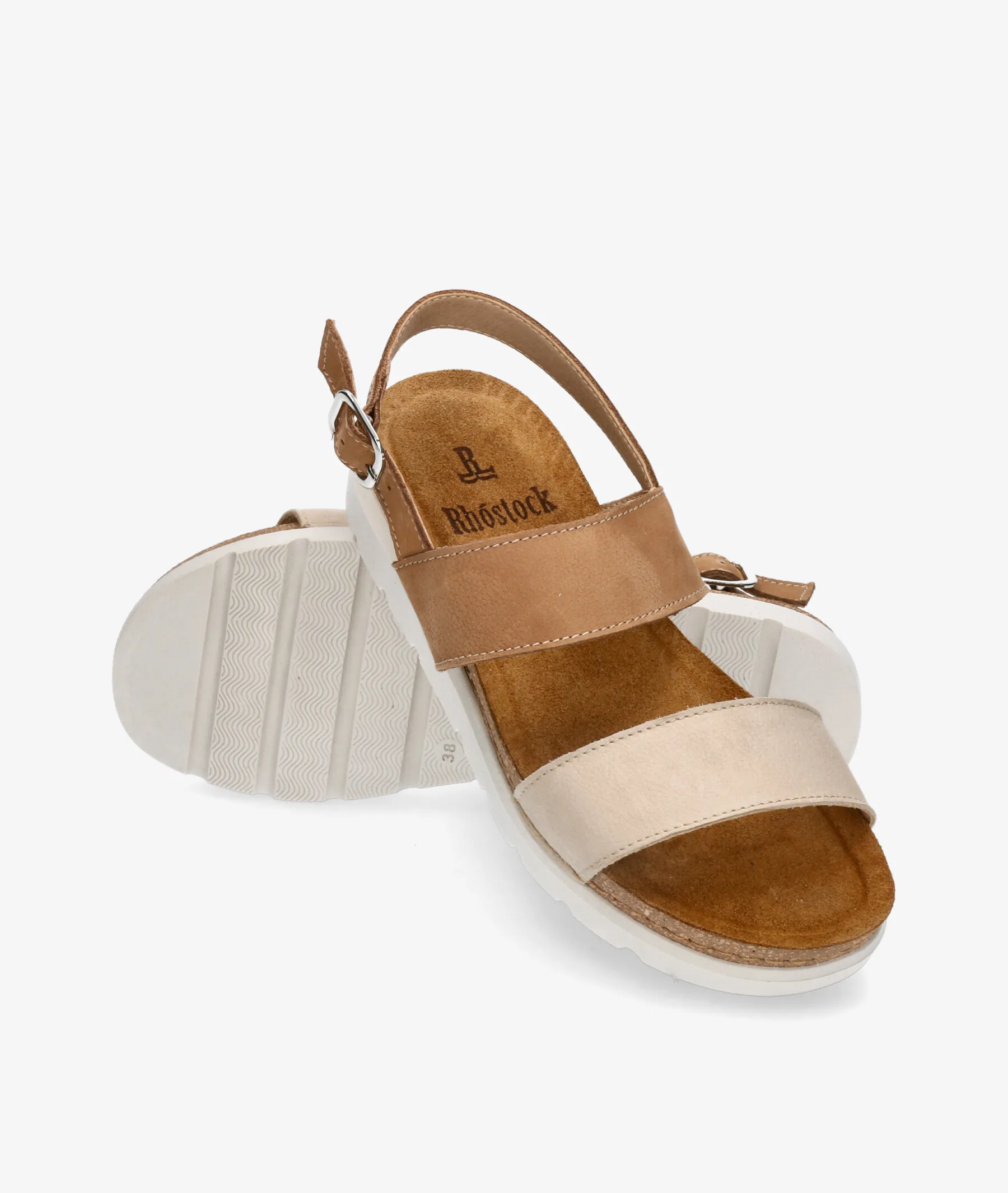 Sandalias Rhostock 13598 en cuero