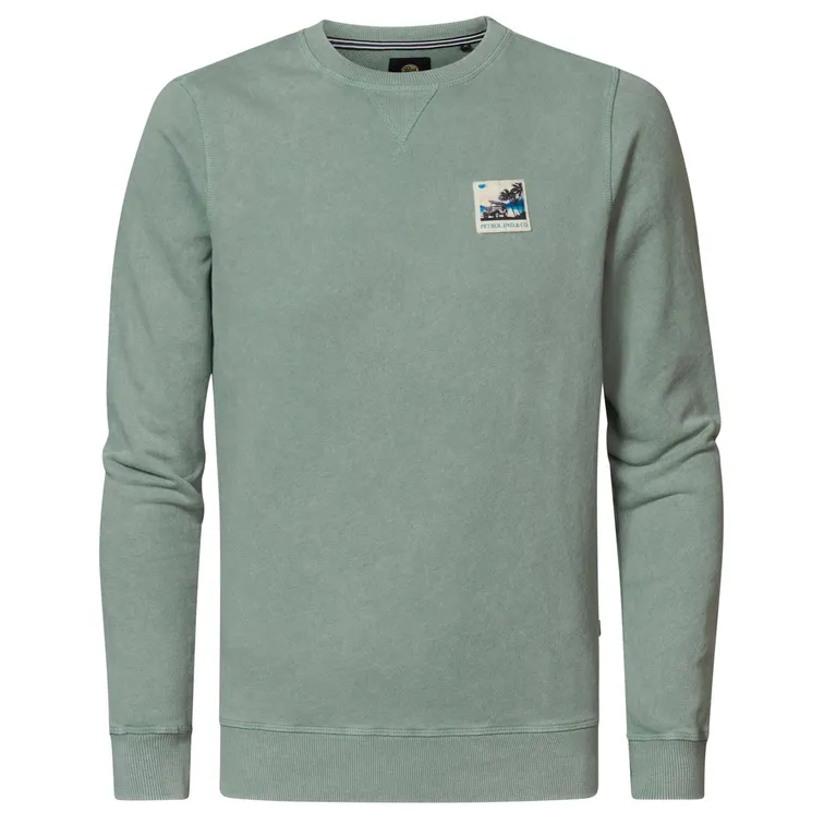 SUDADERA HOMBRE  PETROL MEN SWEATER ROUND NECK