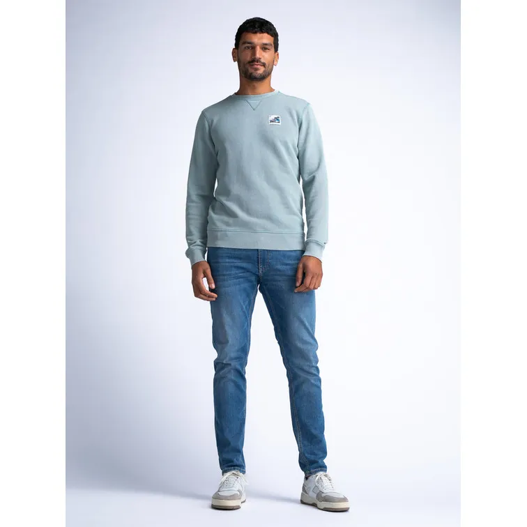 SUDADERA HOMBRE  PETROL MEN SWEATER ROUND NECK