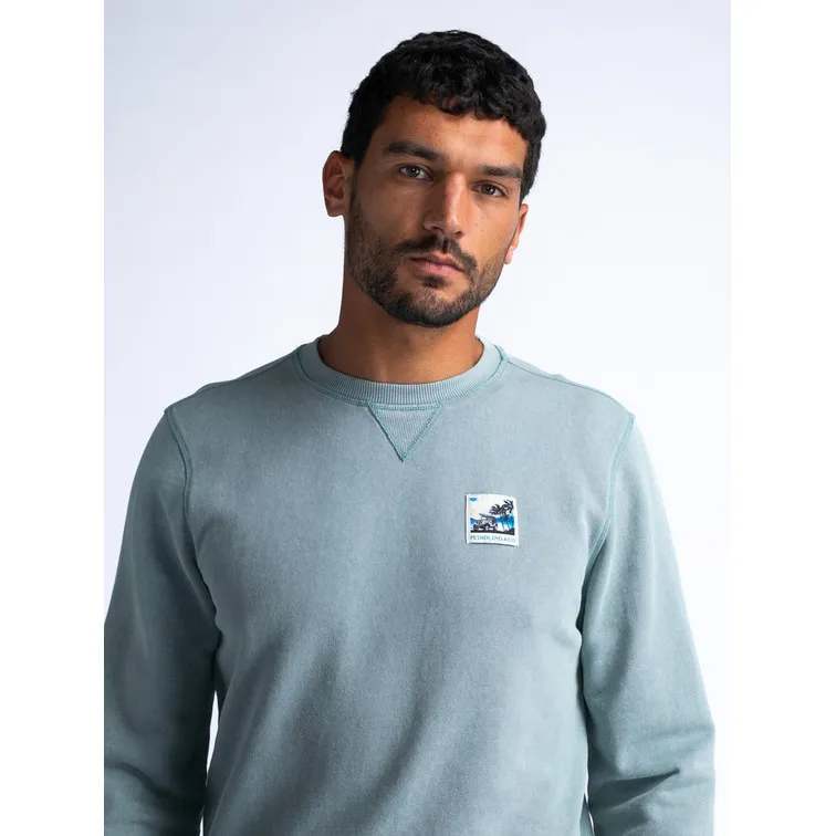 SUDADERA HOMBRE  PETROL MEN SWEATER ROUND NECK