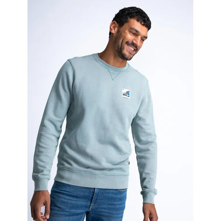 SUDADERA HOMBRE  PETROL MEN SWEATER ROUND NECK