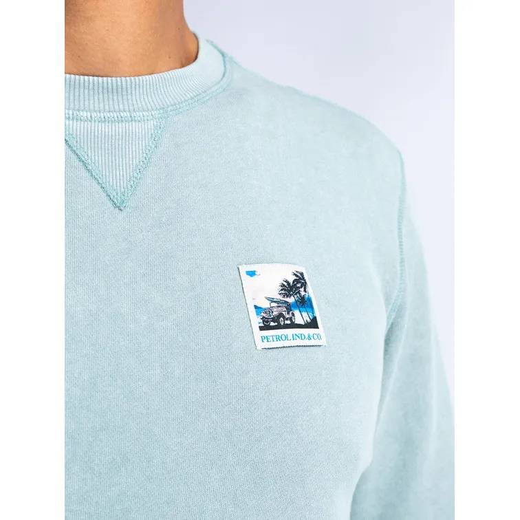 SUDADERA HOMBRE  PETROL MEN SWEATER ROUND NECK