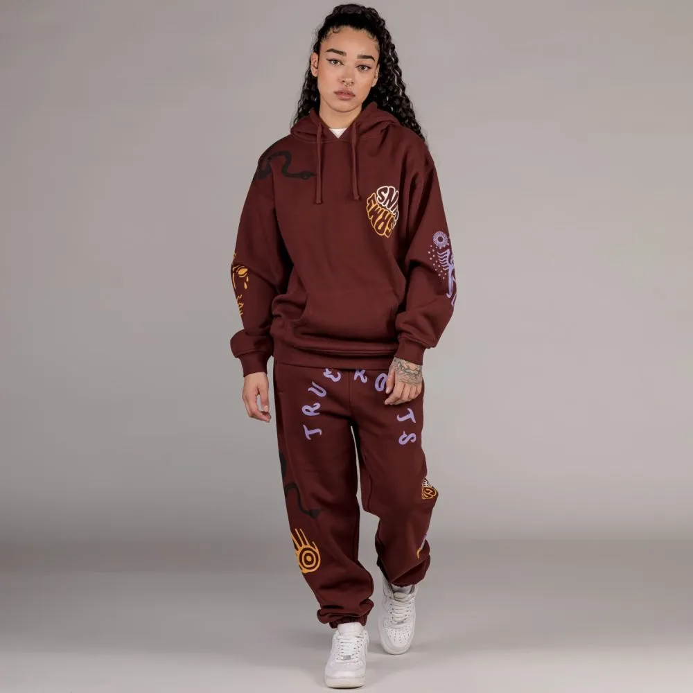 SUDADERA UNISEX GRIMEY "SNIPES X GRIMEY TRUE ROOTS" HOODIE  BROWN | FALL 22