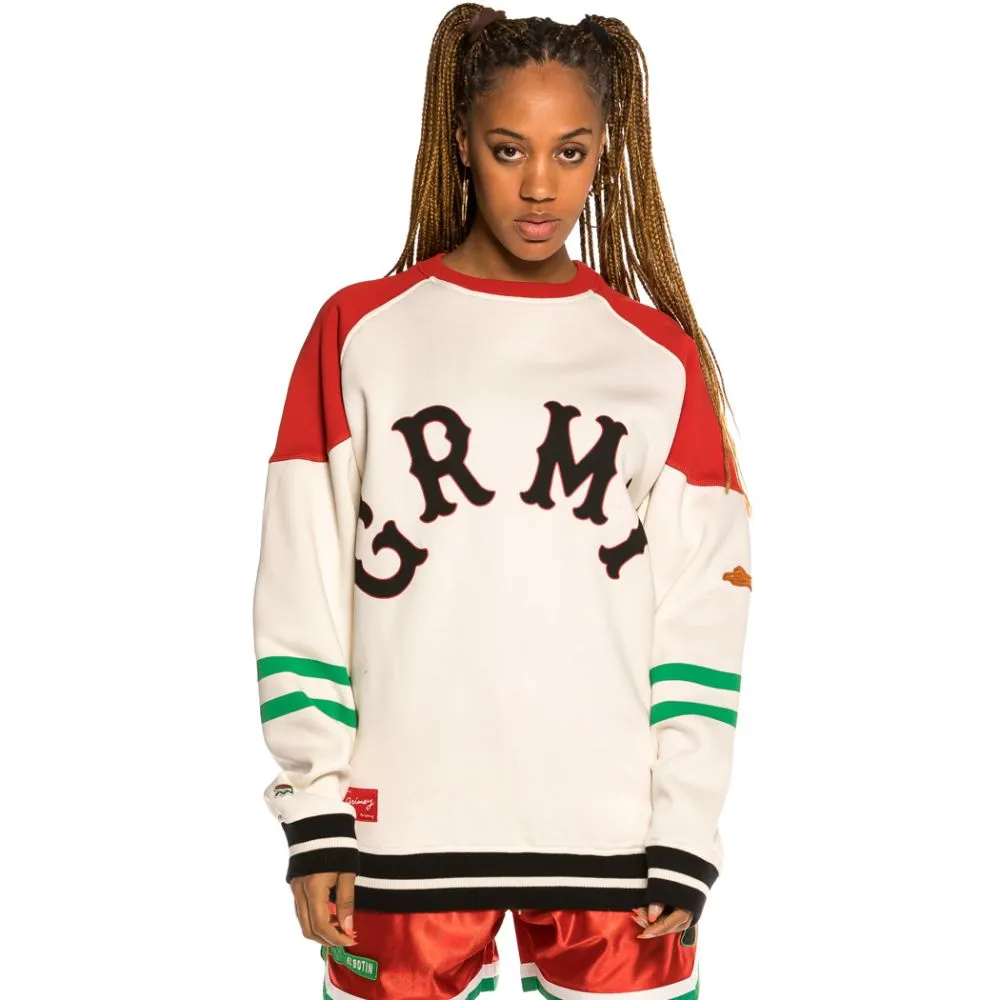 SUDADERA UNISEX GRIMEY "THE LOOT" CREWNECK  WHITE | SPRING 21