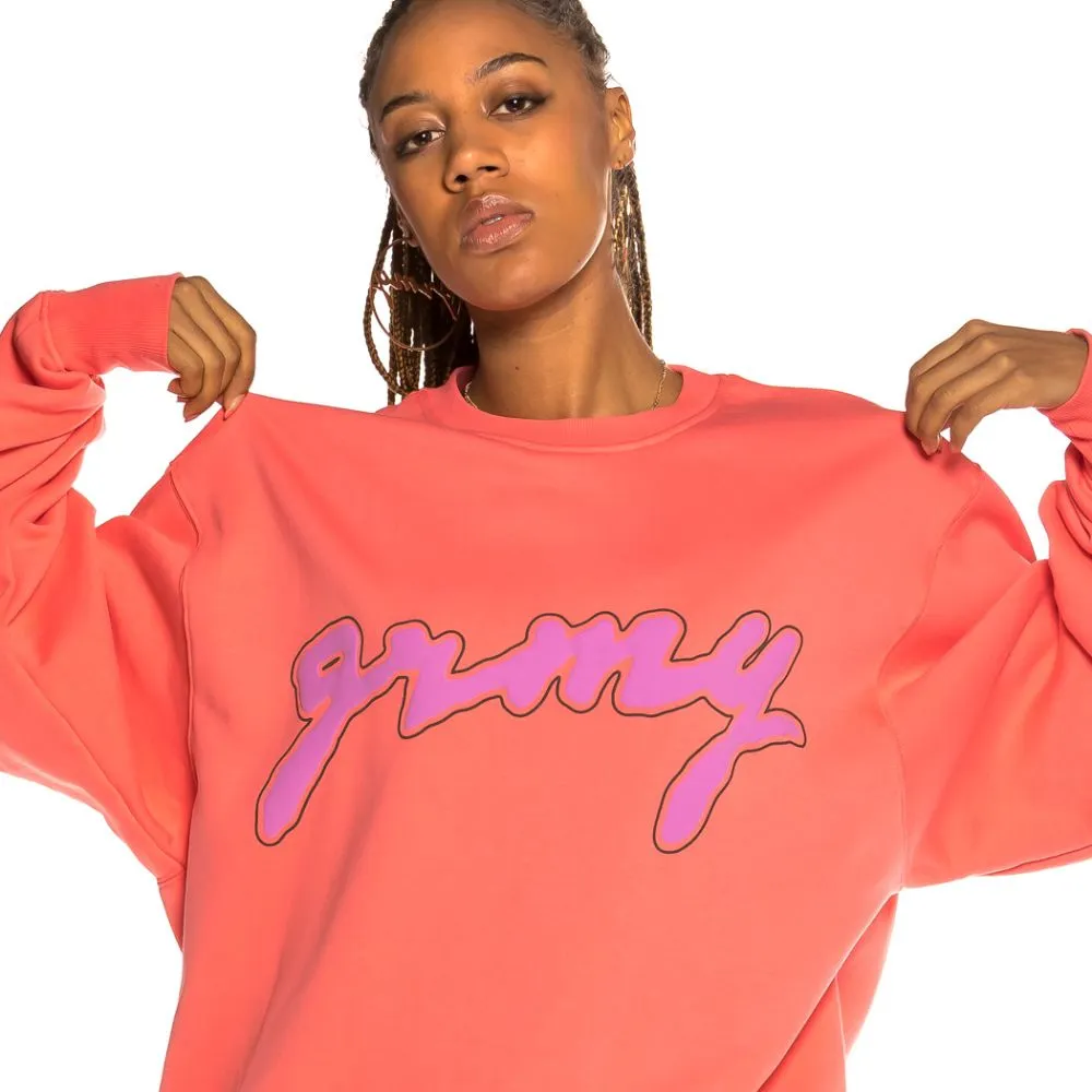 SUDADERA UNISEX GRIMEY STRANGE FRUIT CREWNECK  CORAL | SPRING 21