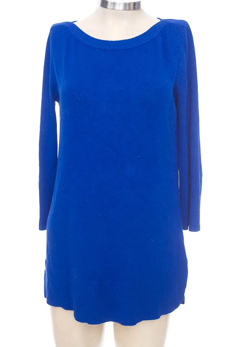 SWEATER COLOR AZUL  CABLE &AMP; GAUGE