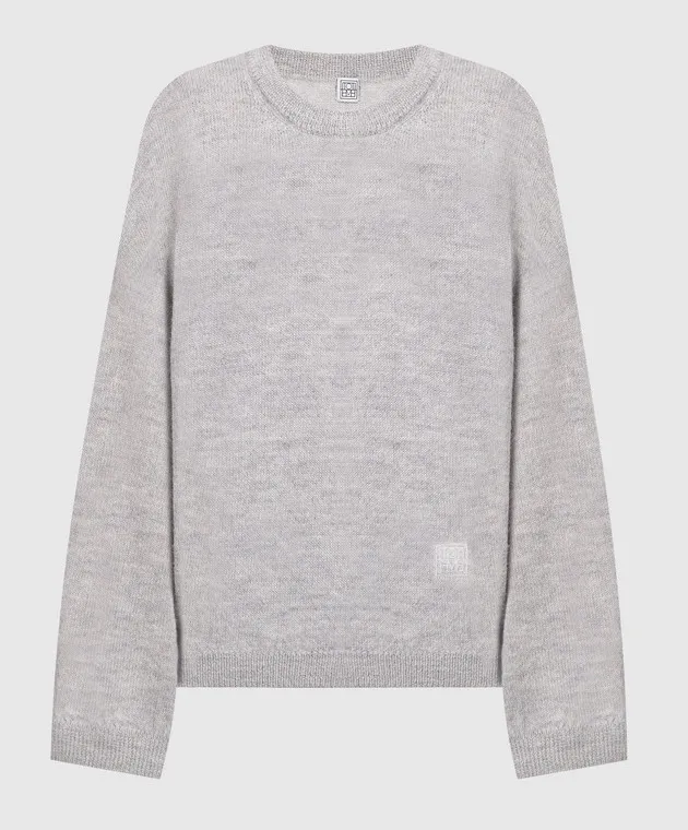 Toteme Gray alpaca and wool sweater