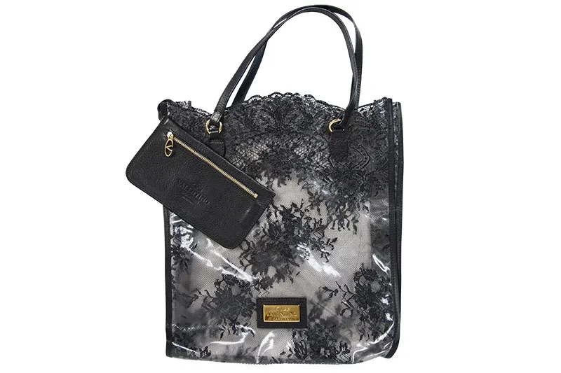 Valentino Bolso Encaje Transparente