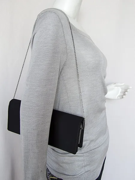 Valentino Bolso Satén Negro